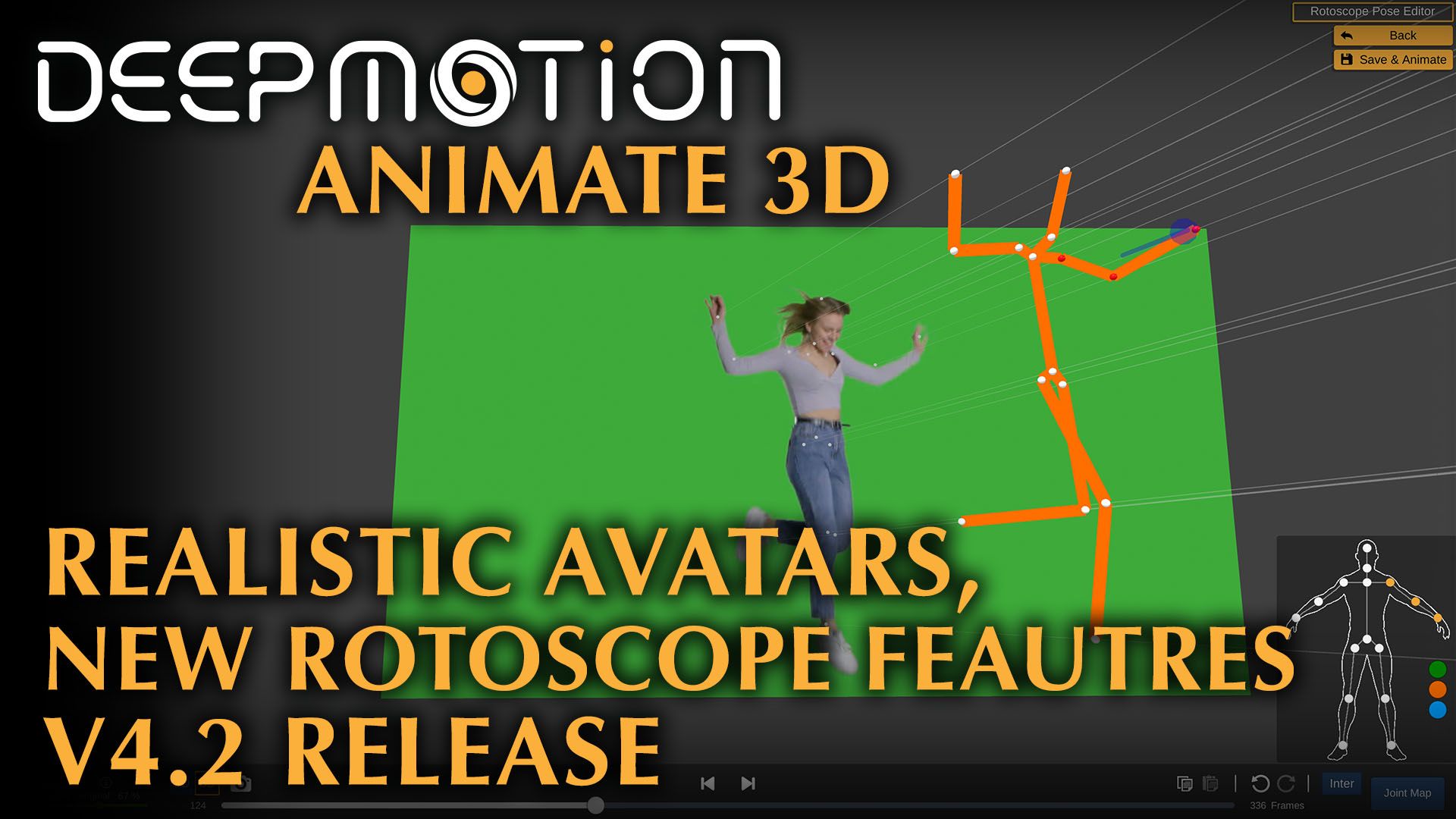 V4.2 - Avaturn Realistic Avatars, New Rotoscope Pose Editor Features, Freemium Boost & More!